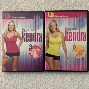 Kendra Fitness Series DVDs - Pink & Yellow Covers